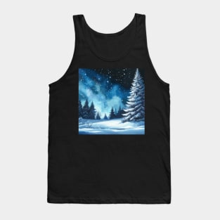 Winter Starry Night Tank Top